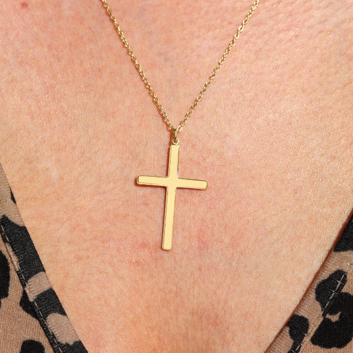Gold Cross Necklace for Women