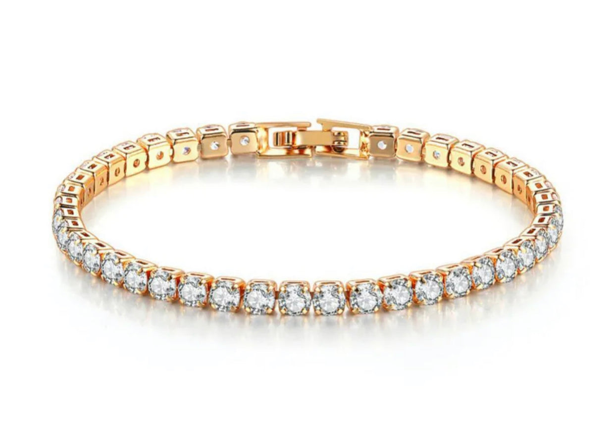 18k Gold Plated Tennis Bracelet - YaYa