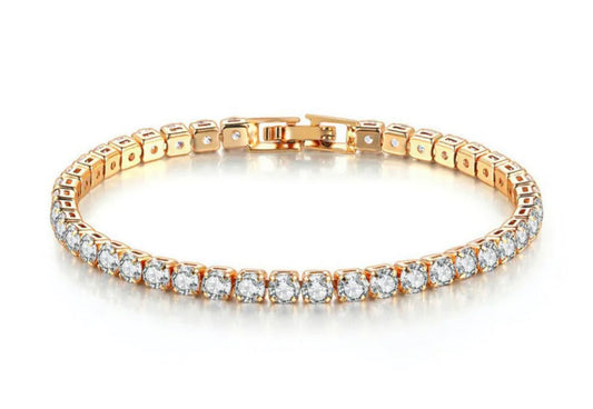 18k Gold Plated Tennis Bracelet - YaYa