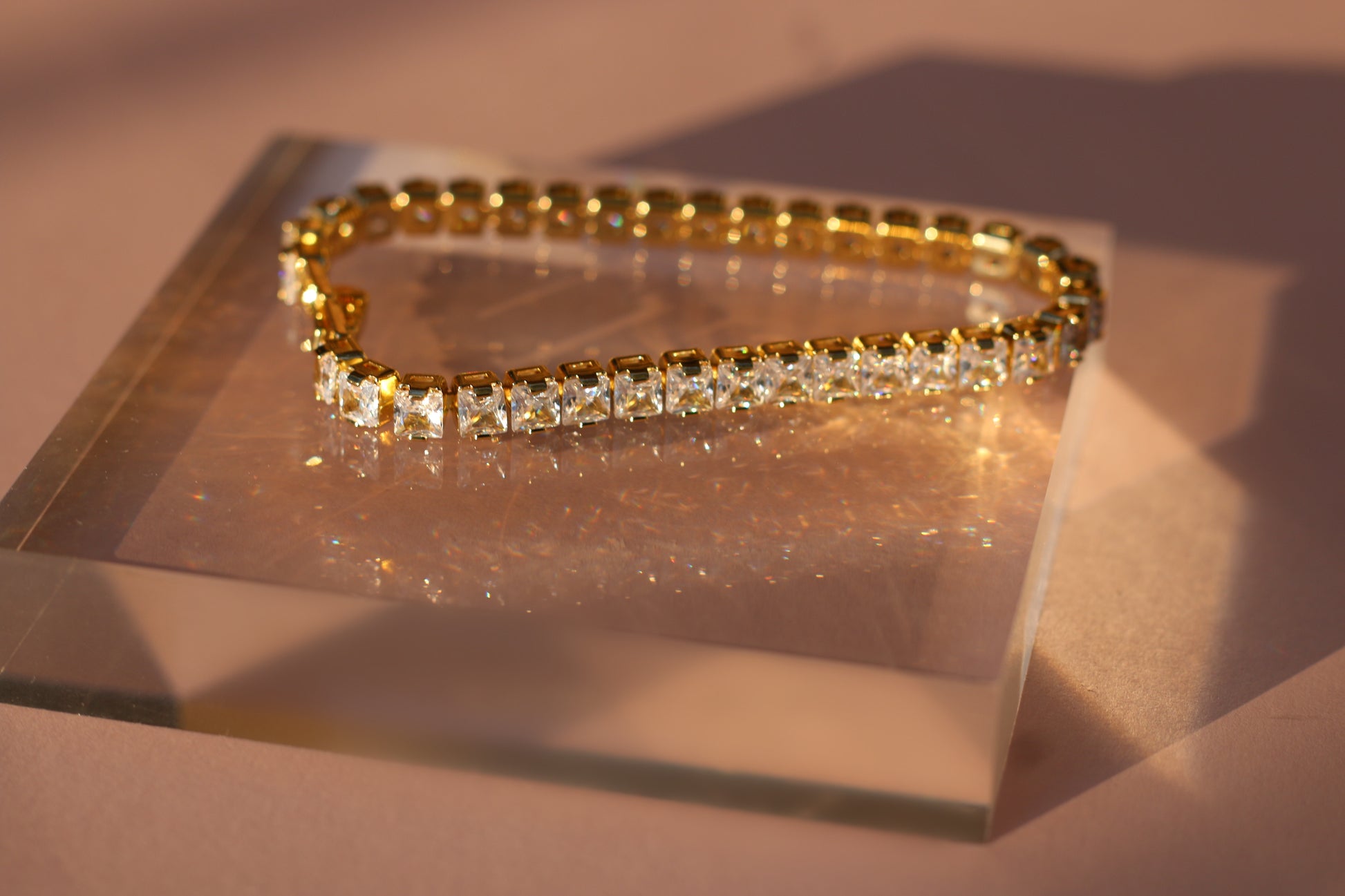 Gold Tennis Bracelet