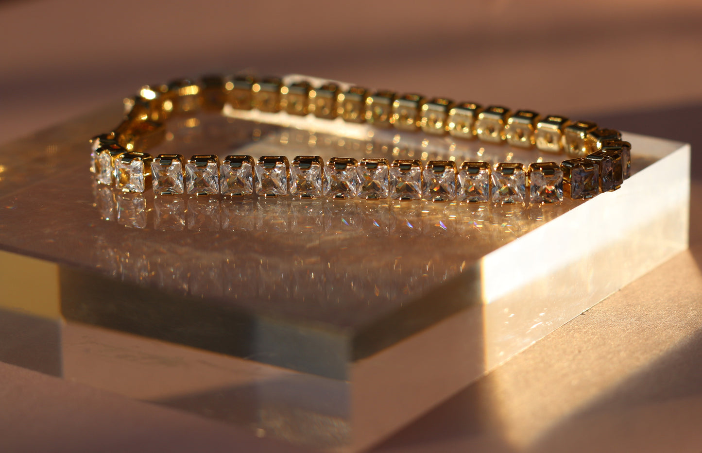 Gold Tennis Bracelet