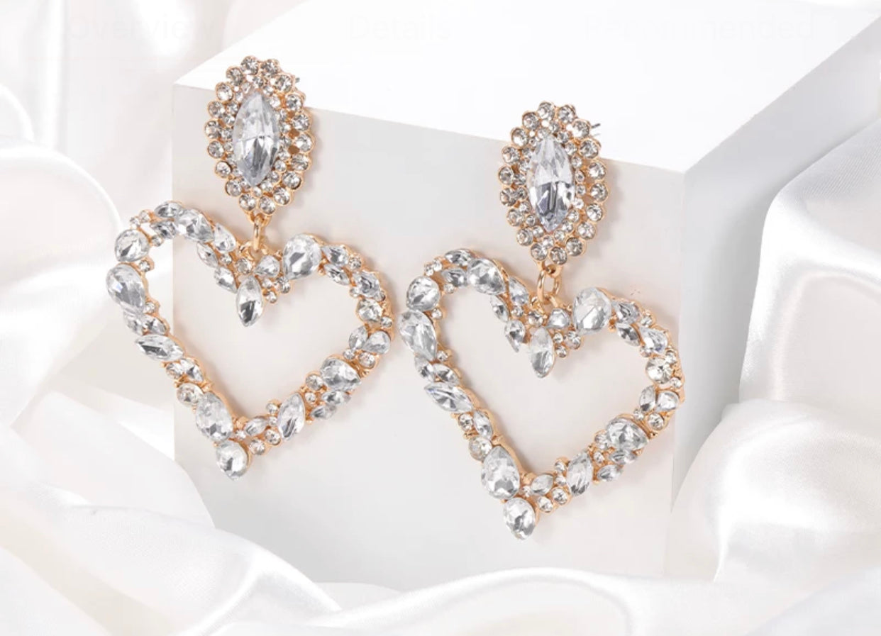 Heart Statement Earrings